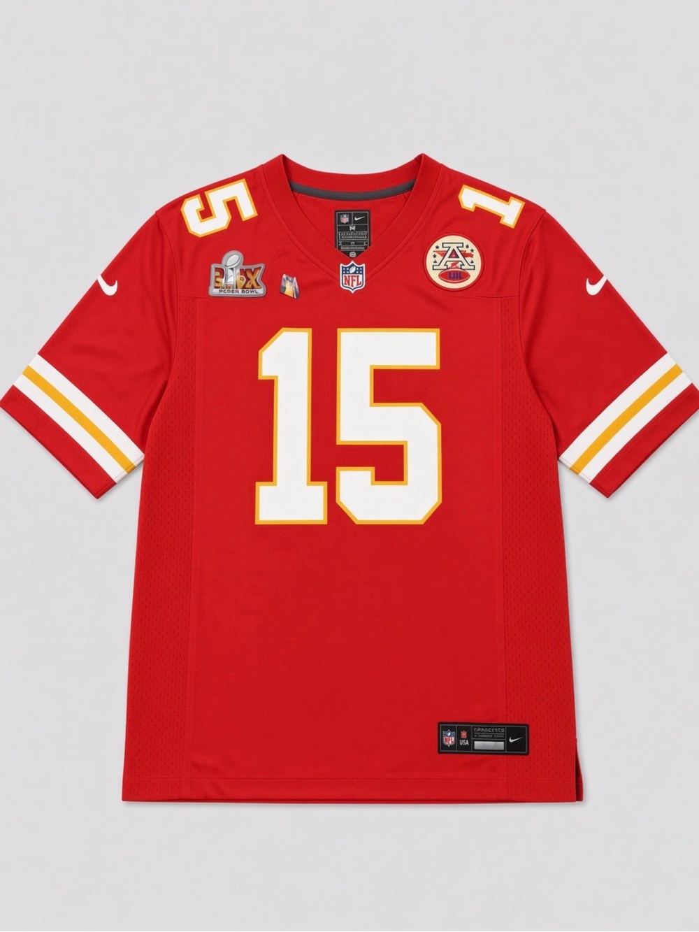 Kansas City Chiefs Patrick Mahomes Super Bowl LVII Nike Red Jersey NEW Mens M